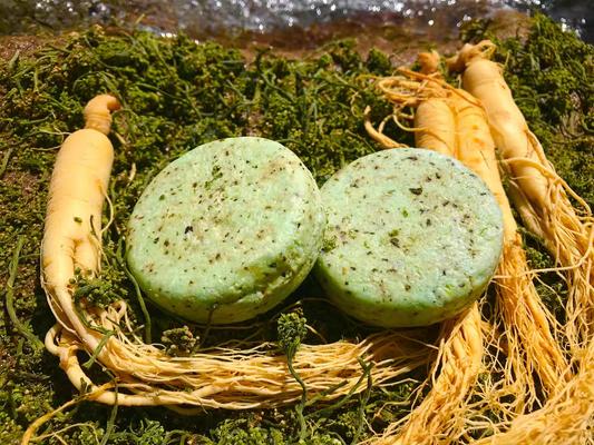 Natural Oil Control Anti-Dandruff Shampoo Bar - Ginseng & Chinese Herbs
